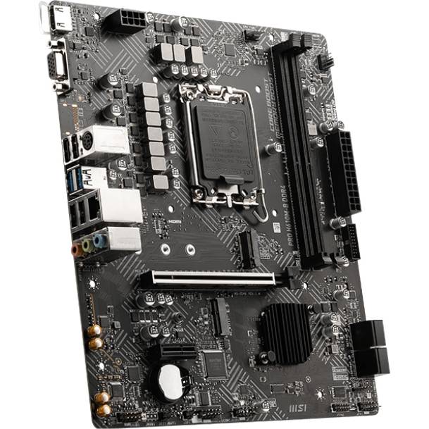 Материнская плата MSI PRO H610M-B DDR4 — для бизнеса и офиса Материнская плата MSI PRO H610M-B DDR4 — для бизнеса и офиса