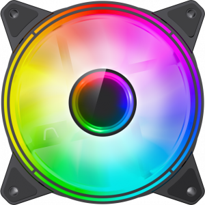 Кулер для корпуса ПК Gamemax FN-12Rainbow-Q-Infinity