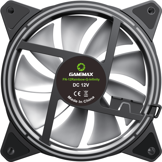 Кулер для корпуса ПК Gamemax FN-12Rainbow-Q-Infinity — для бизнеса и офиса