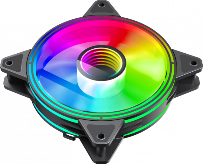 Кулер для корпуса ПК Gamemax FN-12Rainbow-Q-Infinity — для бизнеса и офиса