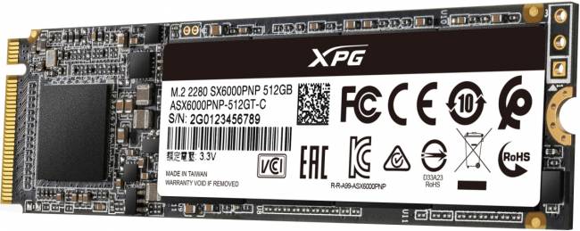 Твердотельный накопитель XPG SX6000 Pro ASX6000PNP-512GT-C — для бизнеса и офиса Твердотельный накопитель XPG SX6000 Pro ASX6000PNP-512GT-C — для бизнеса и офиса