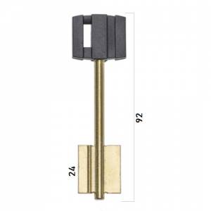 Заготовка дверного ключа Бордер-5 BRD5DP 92*21*24 мм