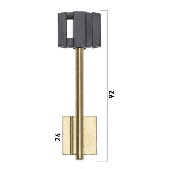 Заготовка дверного ключа Бордер-5 BRD5DP 92*21*24 мм — для бизнеса и офиса Заготовка дверного ключа Бордер-5 BRD5DP 92*21*24 мм — для бизнеса и офиса