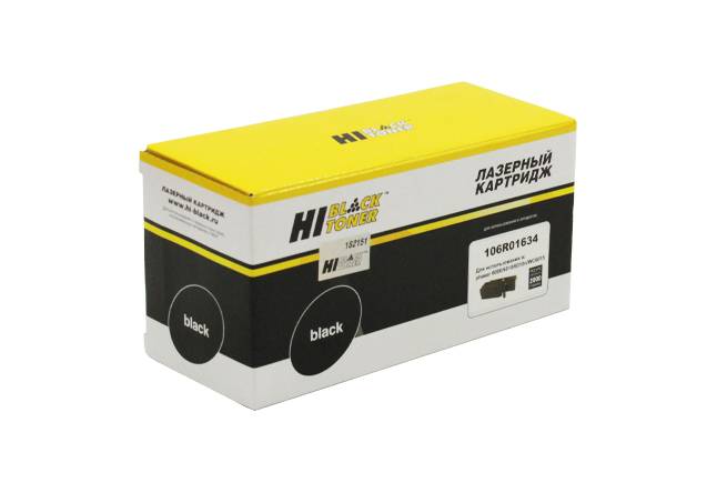 Тонер-картридж Hi-Black (HB-106R01634) для Xerox Phaser 6000/6010/WC6015, Bk, 2K — для бизнеса и офиса Тонер-картридж Hi-Black (HB-106R01634) для Xerox Phaser 6000/6010/WC6015, Bk, 2K — для бизнеса и офиса