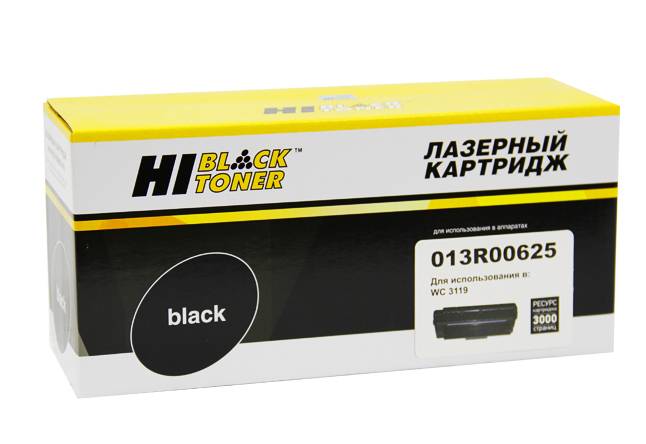 Картридж Hi-Black (HB-013R00625) для Xerox WC 3119, 3K — для бизнеса и офиса Картридж Hi-Black (HB-013R00625) для Xerox WC 3119, 3K — для бизнеса и офиса