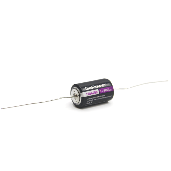 Батарейка GoPower 14250 1/2AA PC1 Li-SOCl2 3.6V с выводами (1/10/500) Батарейка GoPower 14250 1/2AA (00-00015330) — для бизнеса и офиса Батарейка GoPower 14250 1/2AA PC1 Li-SOCl2 3.6V с выводами (1/10/500) Батарейка GoPower 14250 1/2AA (00-00015330) — для бизнеса и офиса