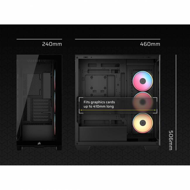 Корпус без блока питания Corsair CC-9011324-WW — для бизнеса и офиса Корпус без блока питания Corsair CC-9011324-WW — для бизнеса и офиса