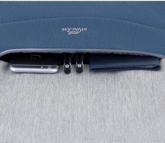 Рюкзак для ноутбука 17.3" Riva 7567 GREY/DARK BLUE — для бизнеса и офиса Рюкзак для ноутбука 17.3" Riva 7567 GREY/DARK BLUE — для бизнеса и офиса