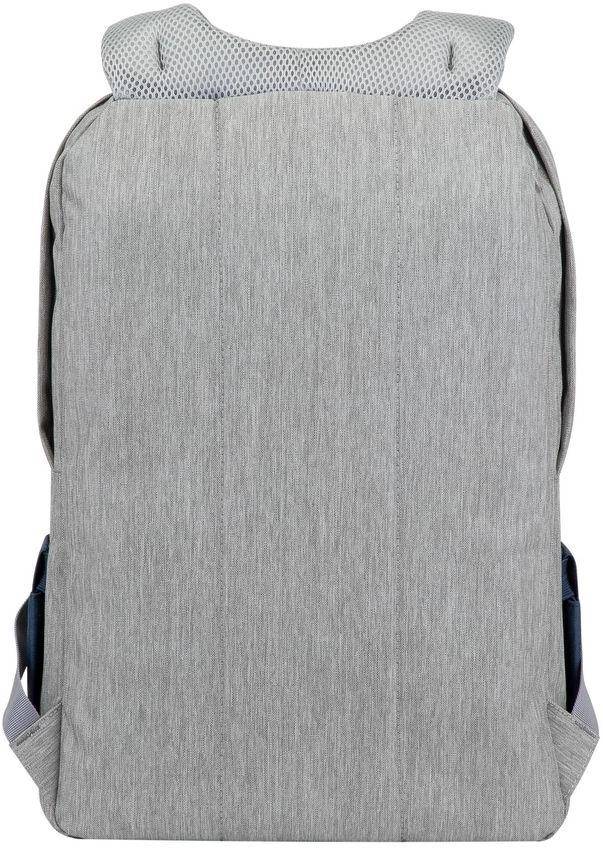 Рюкзак для ноутбука 17.3" Riva 7567 GREY/DARK BLUE — для бизнеса и офиса Рюкзак для ноутбука 17.3" Riva 7567 GREY/DARK BLUE — для бизнеса и офиса