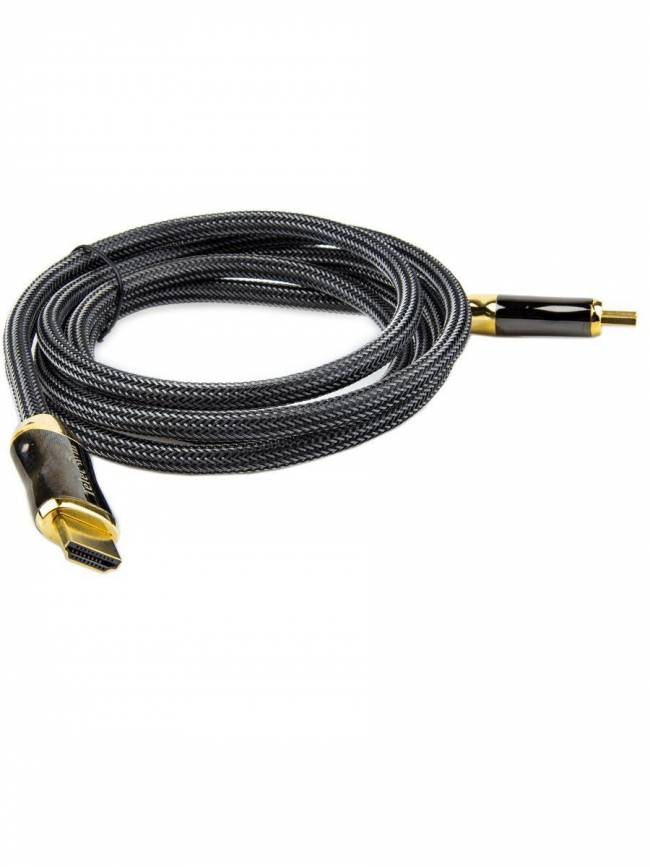 Кабель HDMI 19M/M,ver. 2.1, 8K@60 Hz 2m метал разъемы, нейлоновая оплетка Telecom <TCG300-2M> VCOM HDMI (m) - HDMI (m) 2м — для бизнеса и офиса