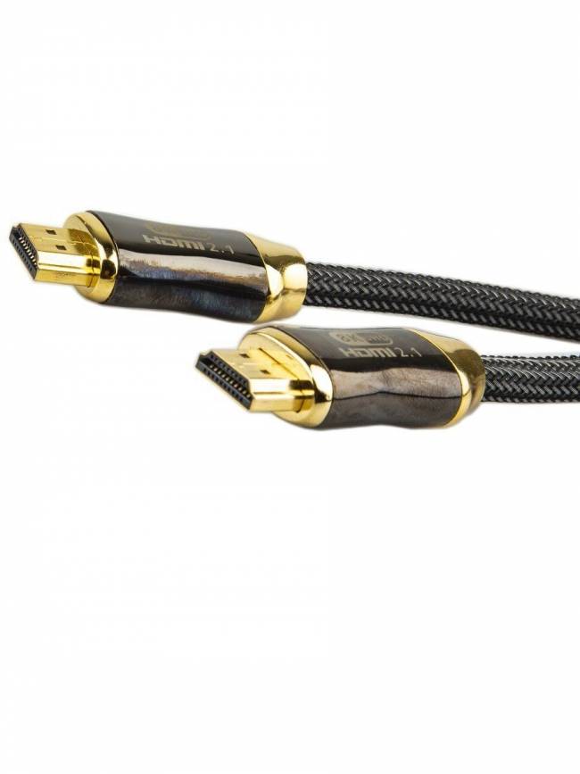 Кабель HDMI 19M/M,ver. 2.1, 8K@60 Hz 2m метал разъемы, нейлоновая оплетка Telecom <TCG300-2M> VCOM HDMI (m) - HDMI (m) 2м — для бизнеса и офиса