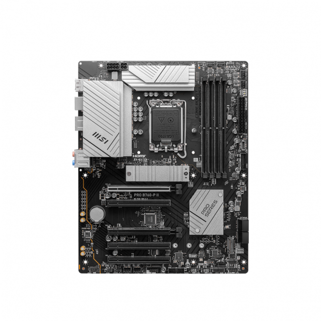 Материнская плата MSI PRO B760-P II — для бизнеса и офиса Материнская плата MSI PRO B760-P II — для бизнеса и офиса
