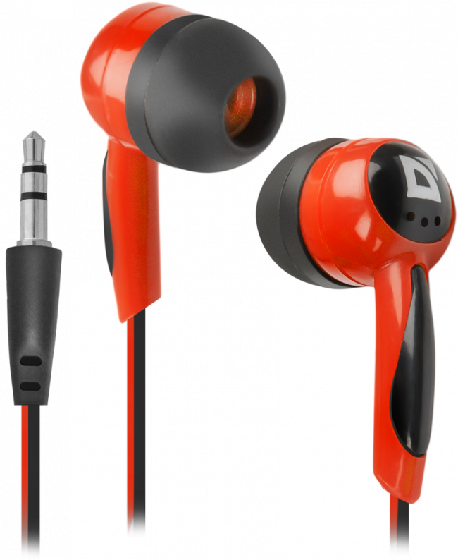 Defender Наушники вставки Basic 604 черный + красный Defender Basic 604 — для бизнеса и офиса