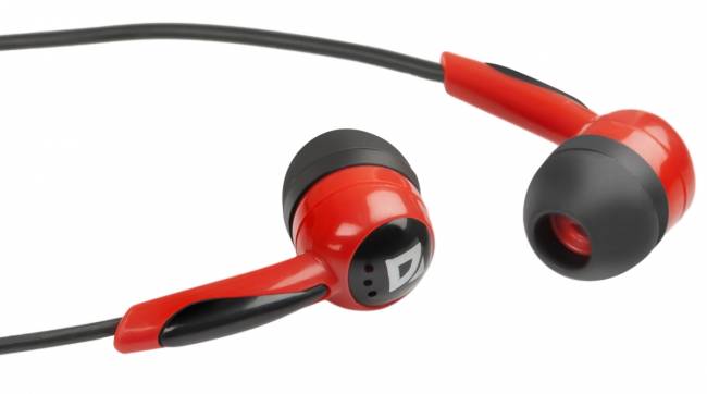 Defender Наушники вставки Basic 604 черный + красный Defender Basic 604 — для бизнеса и офиса