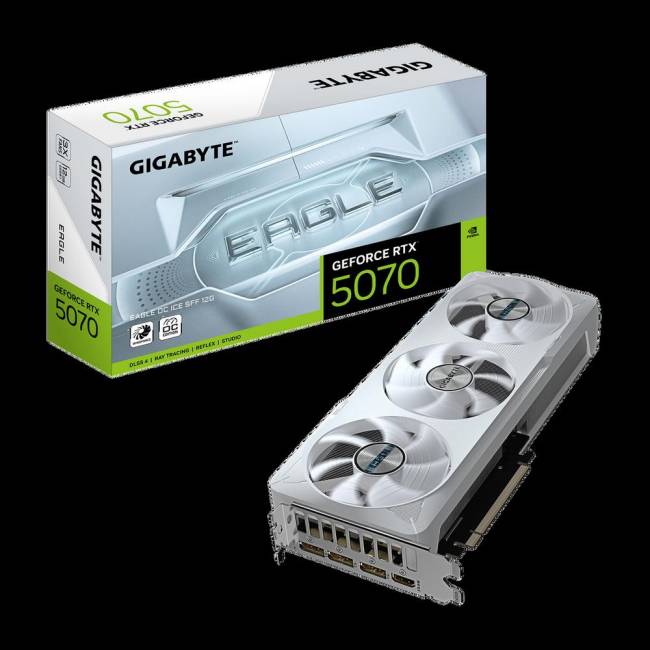 Видеокарты Gigabyte GV-N5070EAGLEOC ICE-12GD — для бизнеса и офиса Видеокарты Gigabyte GV-N5070EAGLEOC ICE-12GD — для бизнеса и офиса