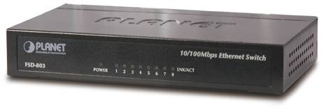 коммутатор PLANET FSD-803 — для бизнеса и офиса коммутатор PLANET FSD-803 — для бизнеса и офиса