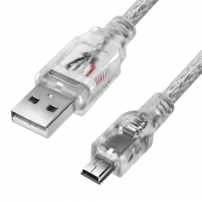 Greenconnect Кабель 1.0m USB 2.0, AM/mini 5P, прозрачный, 28/28 AWG, экран, армированный, морозостойкий, GCR-UM1M5P-BB2S-1.0m Greenconnect USB 2.0 Type-AM - miniUSB 1м — для бизнеса и офиса Greenconnect Кабель 1.0m USB 2.0, AM/mini 5P, прозрачный, 28/28 AWG, экран, армированный, морозостойкий, GCR-UM1M5P-BB2S-1.0m Greenconnect USB 2.0 Type-AM - miniUSB 1м — для бизнеса и офиса