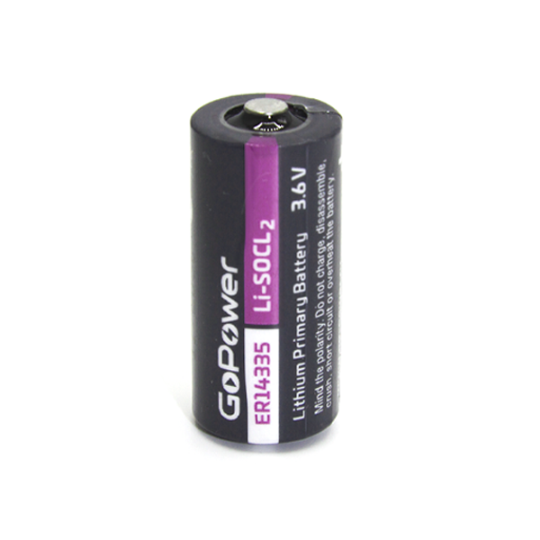 Батарейка GoPower 14335 2/3AA PC1 Li-SOCl2 3.6V (1/10/500) Батарейка GoPower 14335 2/3AA (00-00015331) — для бизнеса и офиса