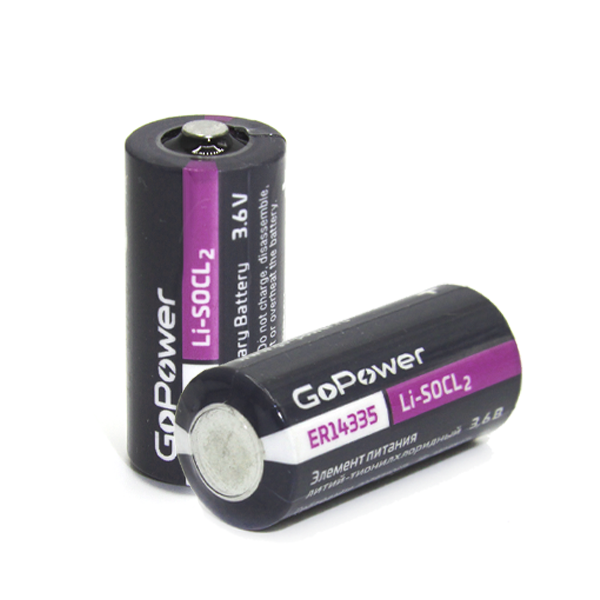 Батарейка GoPower 14335 2/3AA PC1 Li-SOCl2 3.6V (1/10/500) Батарейка GoPower 14335 2/3AA (00-00015331) — для бизнеса и офиса