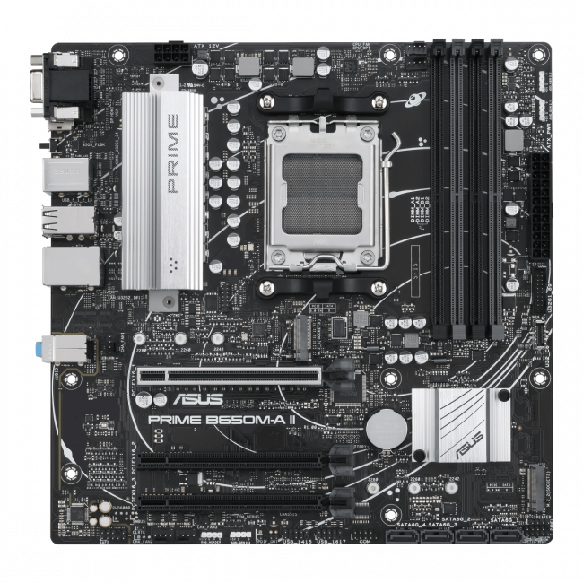 Материнская плата ASUS PRIME B650M-A II — для бизнеса и офиса Материнская плата ASUS PRIME B650M-A II — для бизнеса и офиса