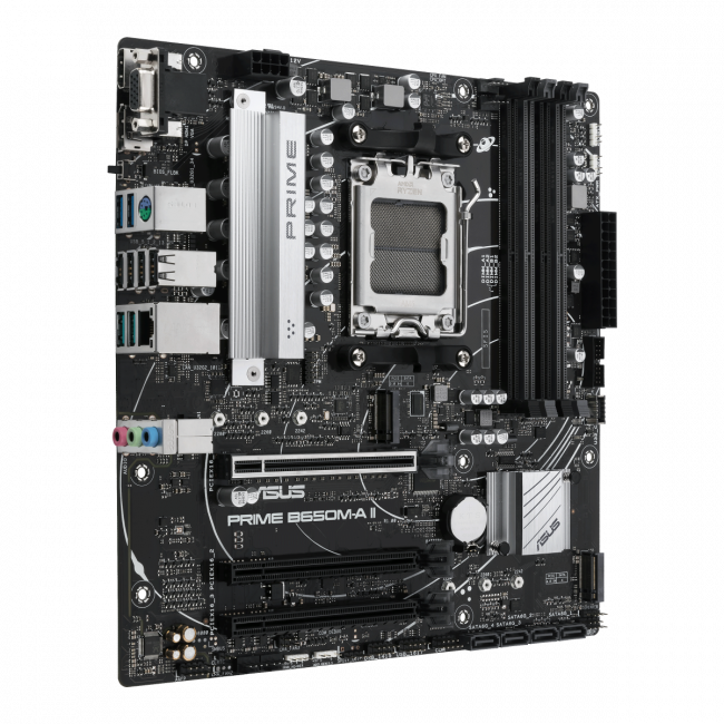 Материнская плата ASUS PRIME B650M-A II — для бизнеса и офиса Материнская плата ASUS PRIME B650M-A II — для бизнеса и офиса