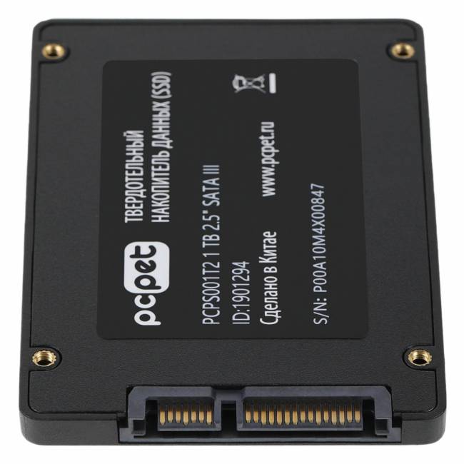 Накопитель SSD PC PET PCPS001T2 — для бизнеса и офиса Накопитель SSD PC PET PCPS001T2 — для бизнеса и офиса