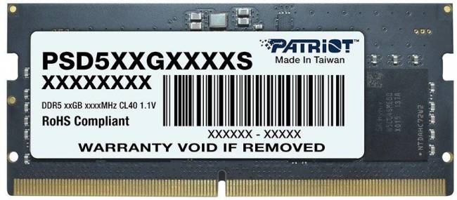 Модули памяти для ноутбука Patriot PSD58G560041S — для бизнеса и офиса Модули памяти для ноутбука Patriot PSD58G560041S — для бизнеса и офиса