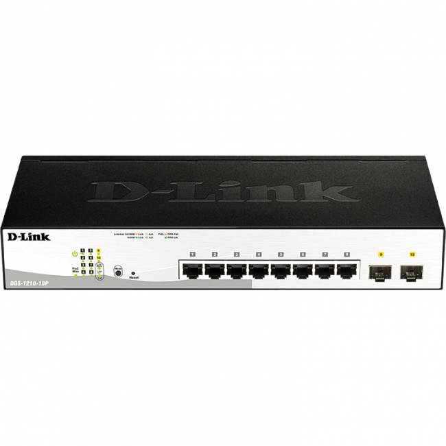 Коммутатор D-Link DGS-1210-10P/F3A — для бизнеса и офиса Коммутатор D-Link DGS-1210-10P/F3A — для бизнеса и офиса