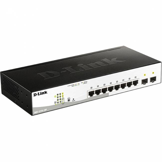 Коммутатор D-Link DGS-1210-10P/F3A — для бизнеса и офиса Коммутатор D-Link DGS-1210-10P/F3A — для бизнеса и офиса