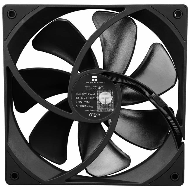 Кулер для корпуса Thermalright TL-C14C — для бизнеса и офиса Кулер для корпуса Thermalright TL-C14C — для бизнеса и офиса