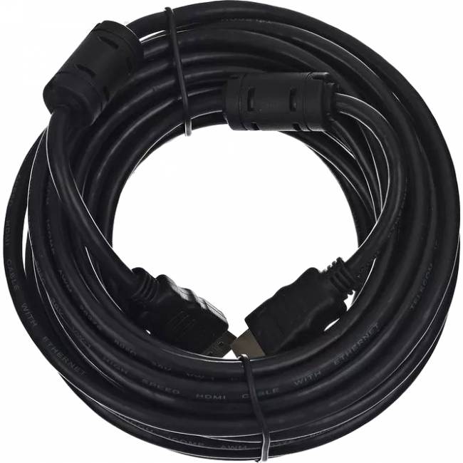 Кабель Telecom HDMI 19M/M+2 фильтра 1.4V W/Ethernet/3D <CG511D-7.5M> VCOM CG511D-7.5M — для бизнеса и офиса