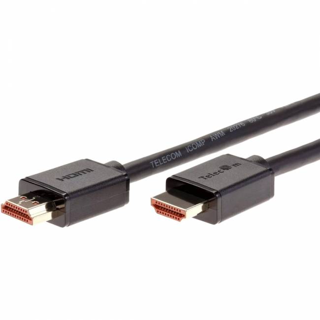 Кабель HDMI-19M --- HDMI-19M ver 2.0+3D/Ethernet ,1m Telecom <TCG215-1M> Telecom TCG215-1M — для бизнеса и офиса