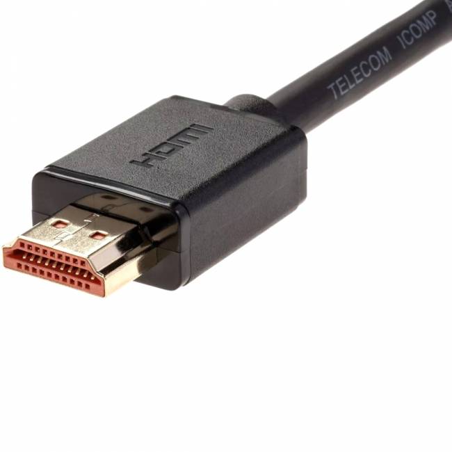 Кабель HDMI-19M --- HDMI-19M ver 2.0+3D/Ethernet ,1m Telecom <TCG215-1M> Telecom TCG215-1M — для бизнеса и офиса