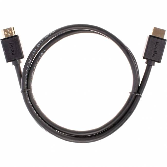 Кабель HDMI-19M --- HDMI-19M ver 2.0+3D/Ethernet ,1m Telecom <TCG215-1M> Telecom TCG215-1M — для бизнеса и офиса