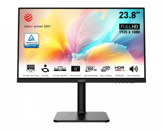 Монитор MSI Монитор Modern MD2412P — для бизнеса и офиса Монитор MSI Монитор Modern MD2412P — для бизнеса и офиса