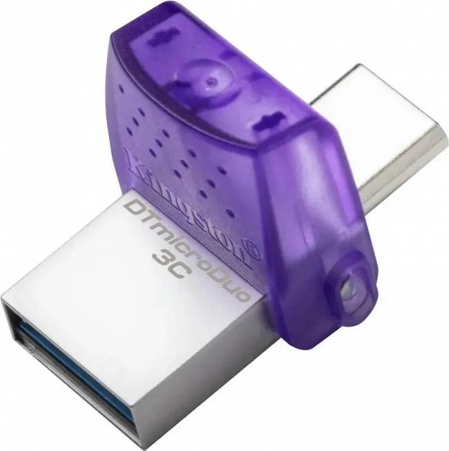 Флэш USB Kingston 256GB DataTraveler microDuo 3C 200MB/s dual USB-A + USB-C Kingston DTDUO3CG3/256GB — для бизнеса и офиса Флэш USB Kingston 256GB DataTraveler microDuo 3C 200MB/s dual USB-A + USB-C Kingston DTDUO3CG3/256GB — для бизнеса и офиса