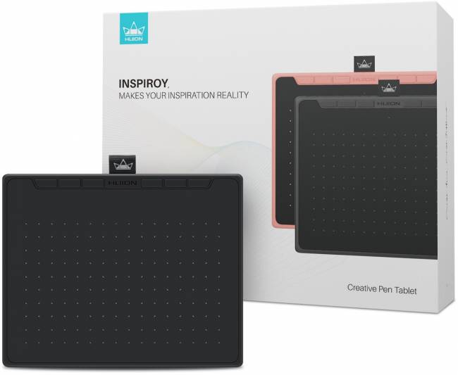 Графический планшет Huion Inspiroy RTS-300 Pink — для бизнеса и офиса Графический планшет Huion Inspiroy RTS-300 Pink — для бизнеса и офиса