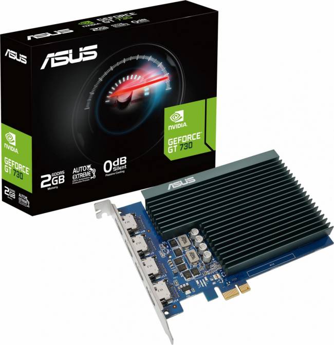 Видеокарта ASUS GT730-4H-SL-2GD5 — для бизнеса и офиса Видеокарта ASUS GT730-4H-SL-2GD5 — для бизнеса и офиса