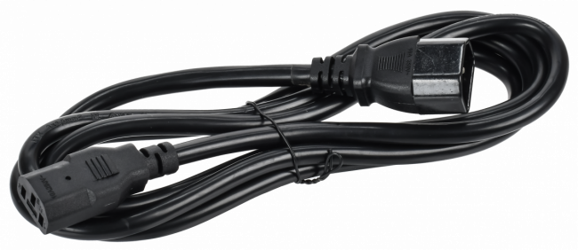 Кабель электропитания PDU 3х1,5 2М с разъёмами С13-C14 ITK PC-C13C14-2M — для бизнеса и офиса Кабель электропитания PDU 3х1,5 2М с разъёмами С13-C14 ITK PC-C13C14-2M — для бизнеса и офиса