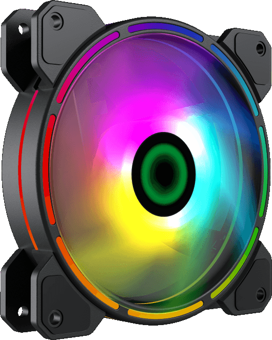 Кулер для корпуса ПК Gamemax FN-12Rainbow-D — для бизнеса и офиса Кулер для корпуса ПК Gamemax FN-12Rainbow-D — для бизнеса и офиса