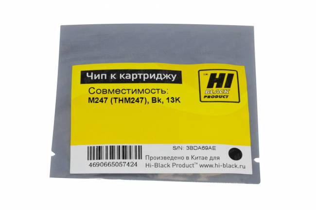 Чип Hi-Black к картриджу Катюша M247 (THM247), Bk, 13K — для бизнеса и офиса Чип Hi-Black к картриджу Катюша M247 (THM247), Bk, 13K — для бизнеса и офиса