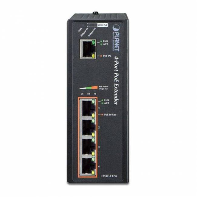 IPOE-E174 индустриальный PoE экстендер Planet IPOE-E174 — для бизнеса и офиса IPOE-E174 индустриальный PoE экстендер Planet IPOE-E174 — для бизнеса и офиса