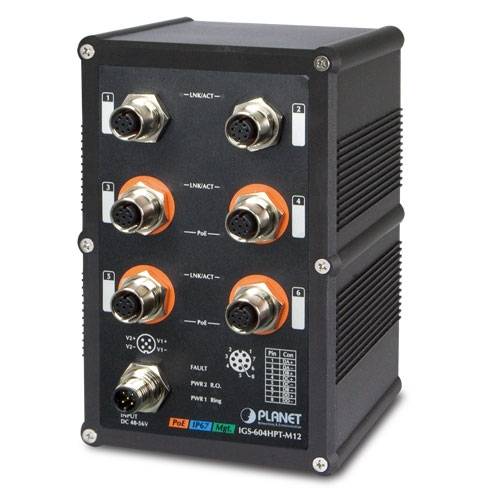 коммутатор Коммутатор PLANET IGS-604HPT-M12 — для бизнеса и офиса коммутатор Коммутатор PLANET IGS-604HPT-M12 — для бизнеса и офиса