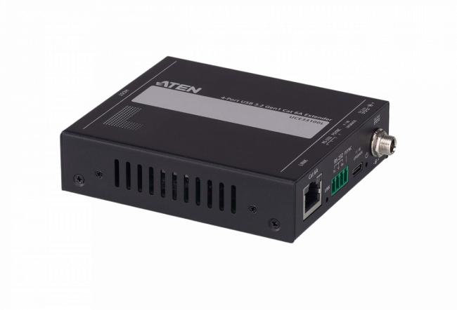 4-портовый удлинитель USB 3.2 Gen 1 по кабелю Cat 6A (до 100 метров) ATEN UCE33100 — для бизнеса и офиса
