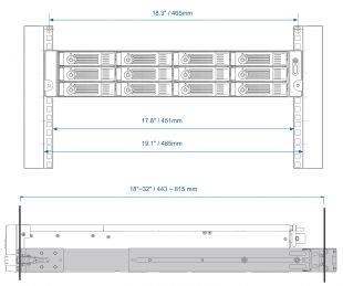 Комплект направляющих QNAP RAIL-B02 — для бизнеса и офиса Комплект направляющих QNAP RAIL-B02 — для бизнеса и офиса