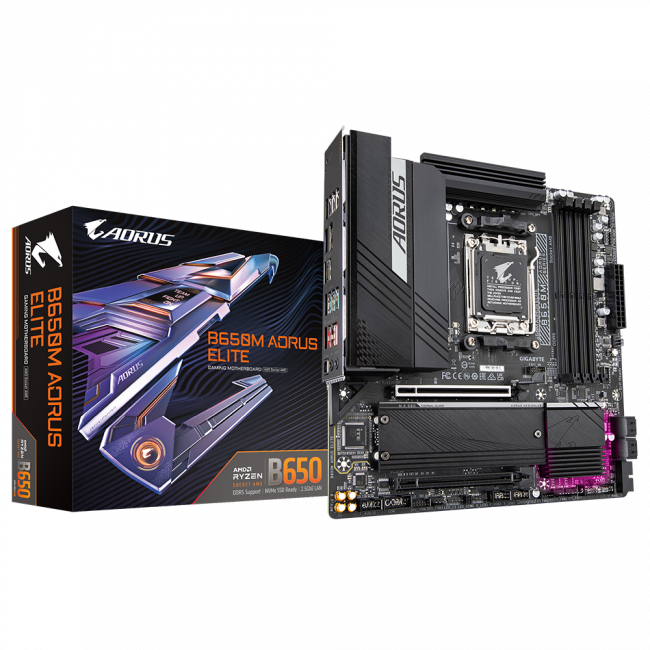 Материнская плата GIGABYTE B650M AORUS ELITE — для бизнеса и офиса