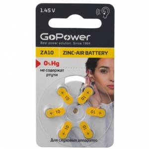 Э\п GoPower ZA10 BL6 (для слух.ап)