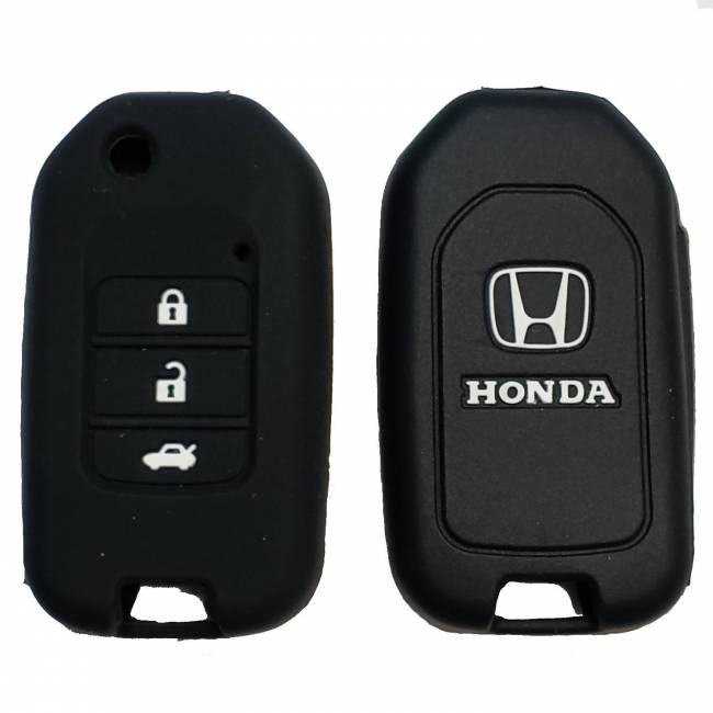 Чехол силиконовый выкидного ключа HONDA 3 кнопки (с лого) — для бизнеса и офиса Чехол силиконовый выкидного ключа HONDA 3 кнопки (с лого) — для бизнеса и офиса
