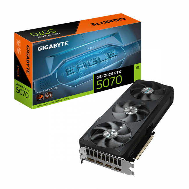 Видеокарта GIGABYTE GV-N5070EAGLE OC-12GD — для бизнеса и офиса Видеокарта GIGABYTE GV-N5070EAGLE OC-12GD — для бизнеса и офиса
