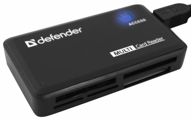 Defender Универсальный картридер Optimus USB 2.0, 5 слотов Defender Optimus USB 2.0, 5 слотов — для бизнеса и офиса Defender Универсальный картридер Optimus USB 2.0, 5 слотов Defender Optimus USB 2.0, 5 слотов — для бизнеса и офиса